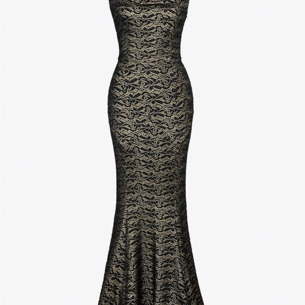 Chic Black Lace Maxi Dress